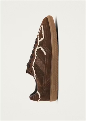 PRE-ORDER / Crochet chocolate leather sneakers Crochet Chocolate ALOHAS